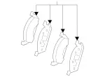 4209405 - : Disk Brake Pad for Mercedes-Benz Image