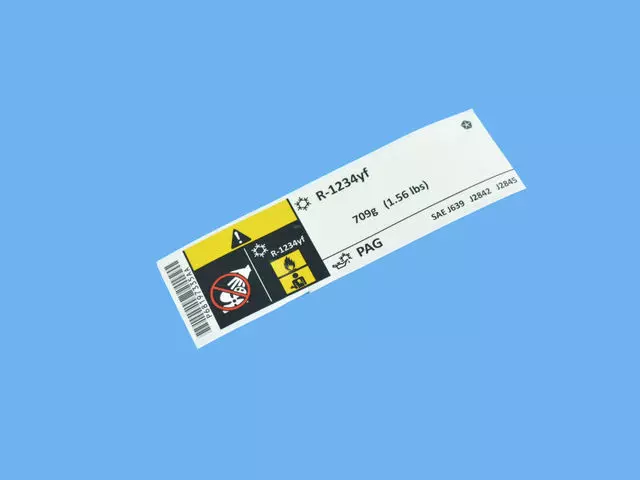 68197335AA - Labels: Air Conditioning System Label for Mopar Image