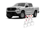 D64346TK - : Dominator Xtreme D1 D2 D6 DSS DT Side Steps - MOUNTING BRACKETS ONLY for Go Rhino Image