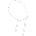 17797098008U01 - Body: Headrest for Mercedes-Benz Image