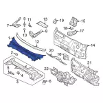 LJ8Z58018A16AA - : Cowl Grille for Ford: Mustang Mach-E Image