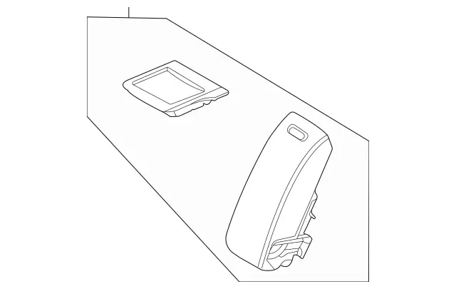 2239702214 - Rear Seat: Foldable Armrest for Mercedes-Benz: 350SD, S500, S63 AMG E Performance Image