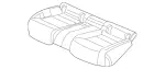 1769201000 - Rear Seat Bench: Rear Seat Cushion for Mercedes-Benz: CLA250, GLA250 Image