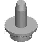 11589228 - : M6x16x15.1 Front Fender Front Upper Reinforcement Bolt for GM Image