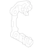 2044230794 - Brake System: Brake Carrier for Mercedes-Benz: GLK250, GLK350 Image