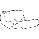 FR3Z3530BA - : 2015-2016 Ford Mustang - Lower Shroud for Ford: Mustang Image