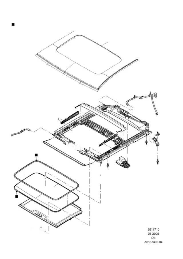 7W1Z5454022A - Body: Drip Channel for Ford Image