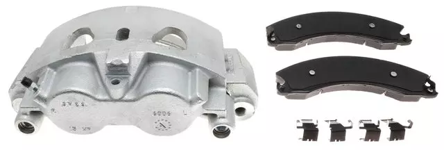 Front Disc Brake Caliper Assembly with Ceramic Pads (Loaded Coated), Remanufactured - GM (19428833)