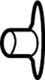 6691650C00 - Body: Cowl Kick Panel Retainer for Infiniti Image