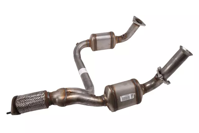 3-Way Catalytic Converter with Pipes, Flanges, Bushings, Studs, and Label - GM (15798414)