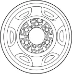 403001P120 - : Wheel, Steel for INFINITI: I30 Image