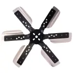 17619 - : 19" Heavy Duty Stainless Steel Reverse Rotation Flex Fan, Black Hub for Derale Image
