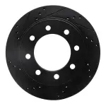 63340103L - : DFC Brake Rotor - Drilled and Slotted - Black for DYNAMIC FRICTION Image