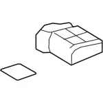 8T4Z7863840A - Body: Seat Cushion Pad for Ford: Edge Image