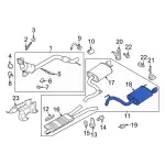 NR3Z5230C - Exhaust: Muffler for Ford: Mustang Image