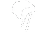 17697015507M48 - : Headrest, Center for Mercedes-Benz Image