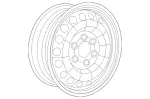 91040113009206 - : Wheel, Steel for Mercedes-Benz Image