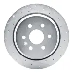 63147089R - : DFC Brake Rotor - Drilled and Slotted - Silver for DYNAMIC FRICTION Image