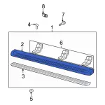 7L1Z16N454AC - Body: Cover for Ford Image