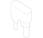 9981240 - Body: Package Tray Bumper for Mercedes-Benz Image