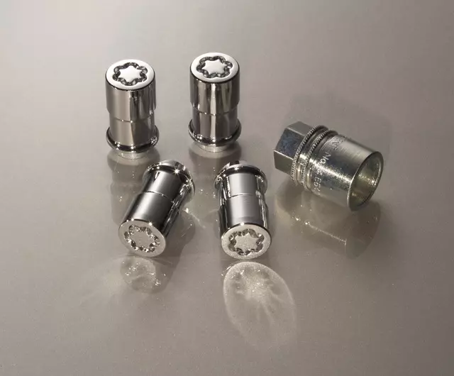 Wheel Locks - Chrome Plated For Exposed Lugs - Ford (7T4Z-1A043-A)