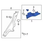 AE8Z5852019AB - Body: Upper Quarter Trim for Ford: Fiesta Image