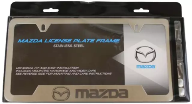 License Plate Frame, Slimline, Mazda Logo - Mazda (0000-83-Z63)