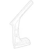 2036370620 - Body: Hinge Pillar for Mercedes-Benz Image