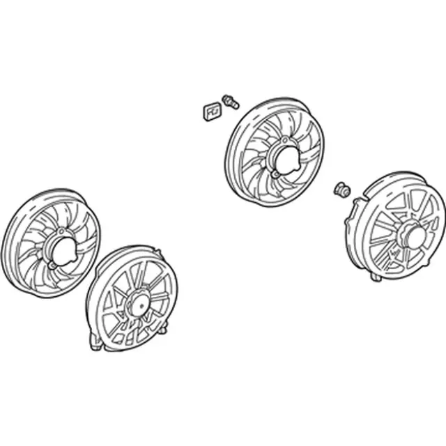RF222 - Cooling System: Fan &amp; Motor for Ford: Taurus | Mercury: Sable Image