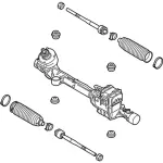 STE341 - Steering: Gear Assembly for Ford: Flex, Taurus | Lincoln: MKS, MKT Image