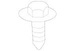 1689900036 - Cowl, Front Panel: Screw for Mercedes-Benz Image