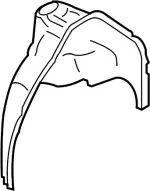 76750JK000 - Body: Inner Wheelhouse for INFINITI: G25, G35, G37, Q40 Image