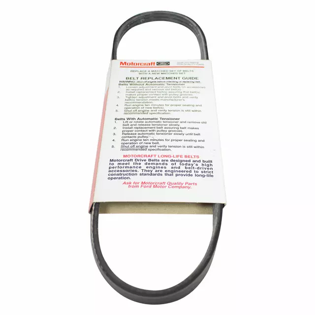 F5RZ8620A - Cooling System: Water Pump Belt for Ford: Contour, Escape, Taurus | Mercury: Cougar, Mariner, Mystique, Sable Image