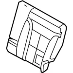 BT4Z7866601AB - Body: Seat Back Cover for Ford: Edge Image