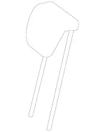 25197057509D88 - : Headrest                                 for Mercedes-Benz Image