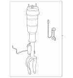 1663205166 - : Air Spring Strut for Mercedes-Benz Image