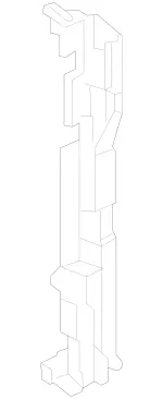 995043418 - Radiator: Supporting Frame for Mercedes-Benz Image