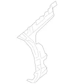 2538805105 - Detachable Parts: Mounting Rail for Mercedes-Benz Image