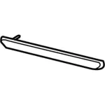 JB5Z17C830BA - Body: Side Molding for Ford: Explorer, Police Interceptor Utility Image