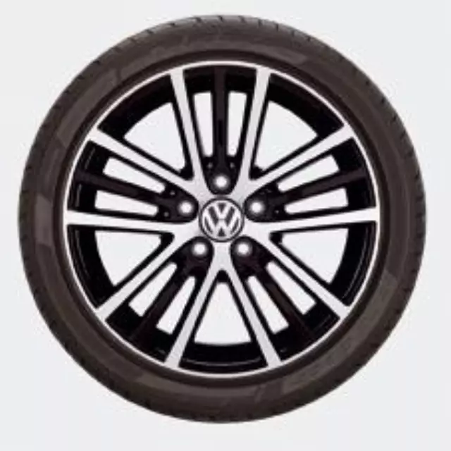 17in Onyx Wheel With Black Accents Wheel - Volkswagen (5K0-071-497-AX1)