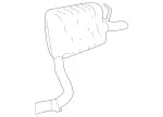 2124907660 - Exhaust System: Exhaust Gas Line for Mercedes-Benz Image