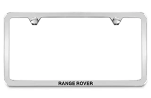 VPLCY0100 - Exterior: License Plate Frame, Slimline, Range Rover for Land Rover: Discovery, Discovery Sport, Range Rover, Range Rover Evoque, Range Rover Sport, Range Rover Velar Image