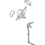 1S4Z17683LAB - Body: Mirror Assembly for Ford Image