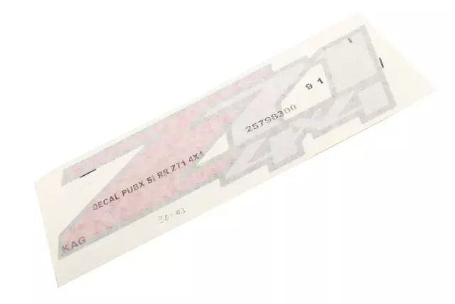 25798300 - : Pickup Box Side Rear Decal for Chevrolet: Silverado 1500, Silverado 2500 HD, Silverado 3500 HD | GMC: Sierra 1500, Sierra 2500 HD, Sierra 3500 HD Image