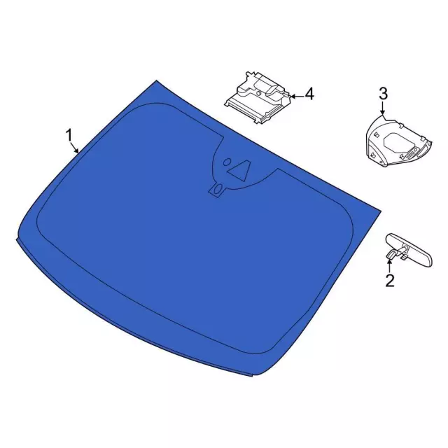 NZ6Z7803100F - : Windshield for Ford: Maverick Image