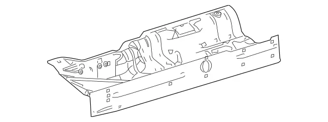 2516101160 - Body: Front Floor Pan for Mercedes-Benz Image