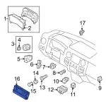 7C3Z19980J - Body: Heater Control for Ford: F-250 Super Duty, F-350 Super Duty, F-450 Super Duty Image
