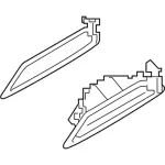 JL1Z7843400A - Body: Trim Molding for Ford Image