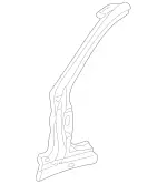 2106302607 - Body: Outer Hinge Pillar for Mercedes-Benz Image