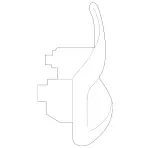 118821110064 - : Cover, Radar Sensor for Mercedes-Benz: CLA250, CLA35 AMG, CLA45 AMG, CLA45 AMG S Image